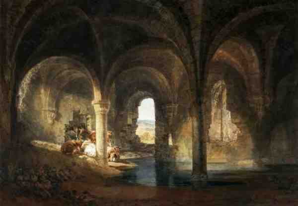 Refectory of Kirkstall Abbey, c.1798