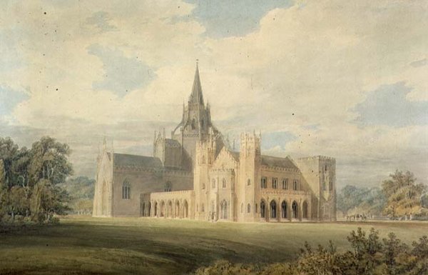 Perspective View of Fonthill Abbey from the South West, c.1799