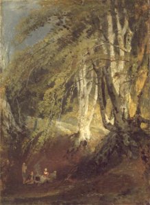 A Beech Wood with Gypsies seated in the Distance, c.1799-1801