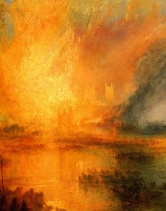 The Burning of the Houses of Parliament [detail: 1]