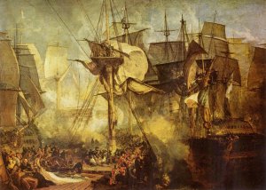 The Battle of Trafalgar, as seen from the from the Victory