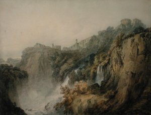 Tivoli with the Temple of the Sibyl and the Cascades, c.1796-97